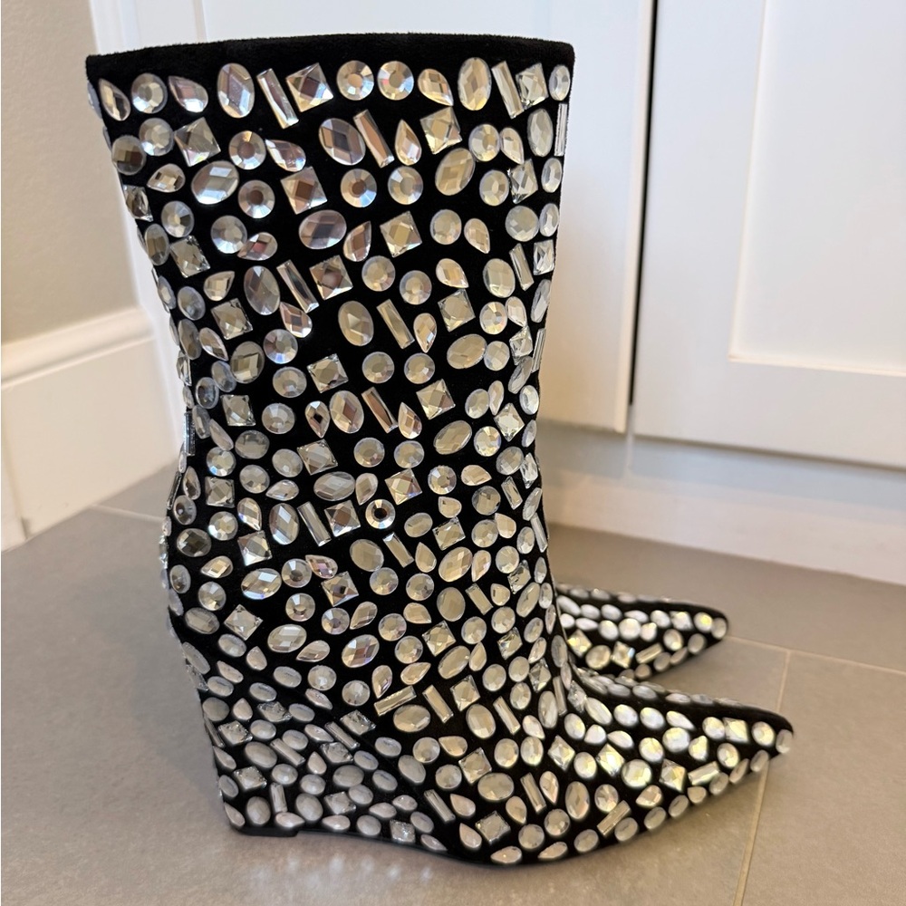 London Rag Rhinestone Booties - Picture 4 of 6